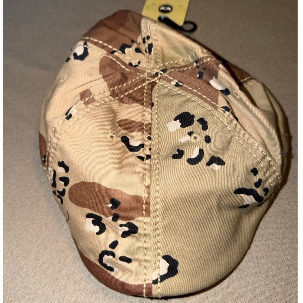 Angela & William Brown Camo Flat Cap Newsboy Hat Cotton iv2233 One Size NWT